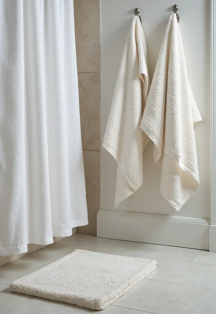 soft bathroom towels and textiles