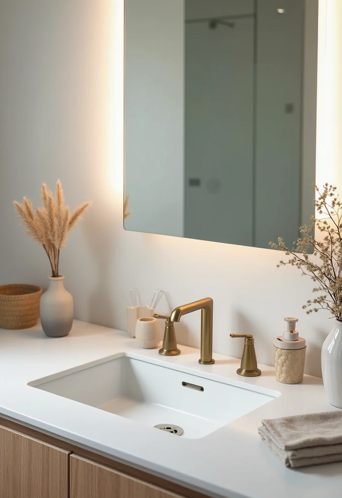 stylish toothbrush holder and tissue box