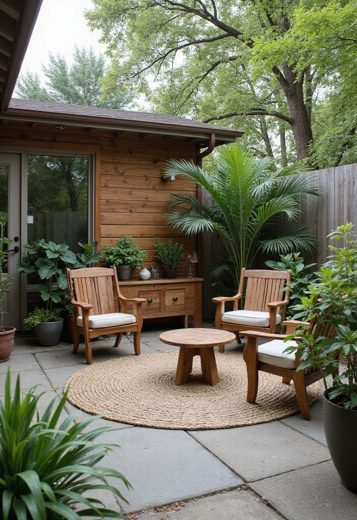 sustainable decor with eco friendly materials patio