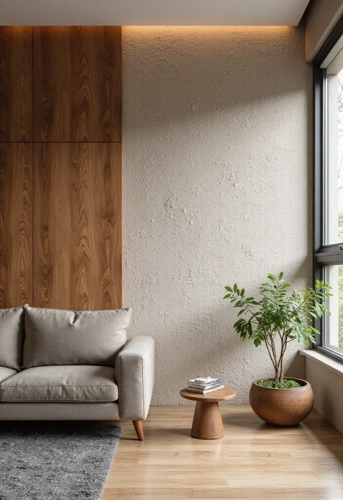 textured wall treatments inspired by natural materials