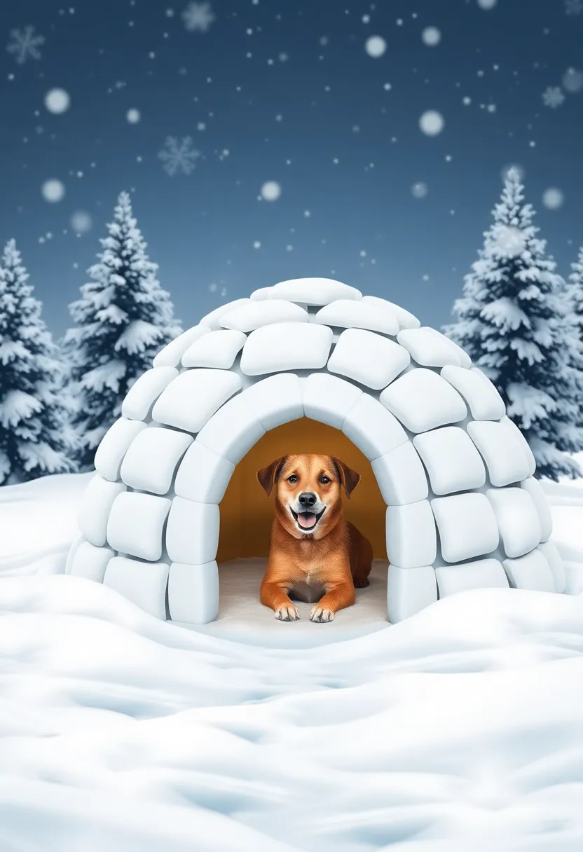 20 Portable Outdoor Dog Kennel Ideas for Easy Setup - 11. Igloo Dog House