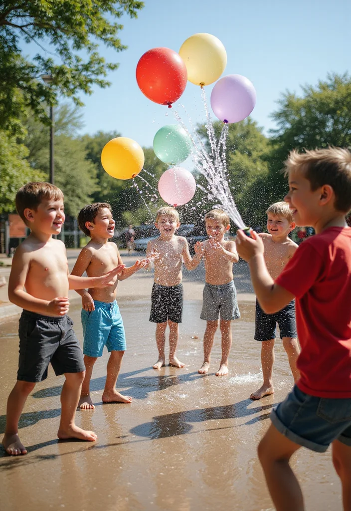 21 Budget-Friendly Outdoor Birthday Party Ideas for Kids - 16. Water Balloon Toss