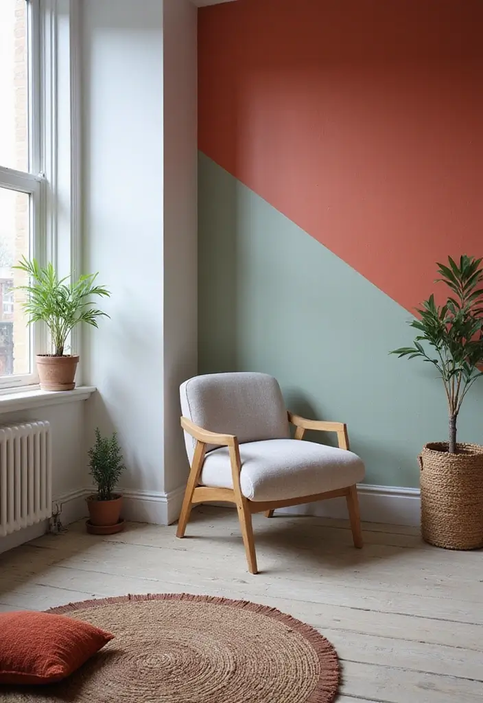 accent wall budget apartment styling