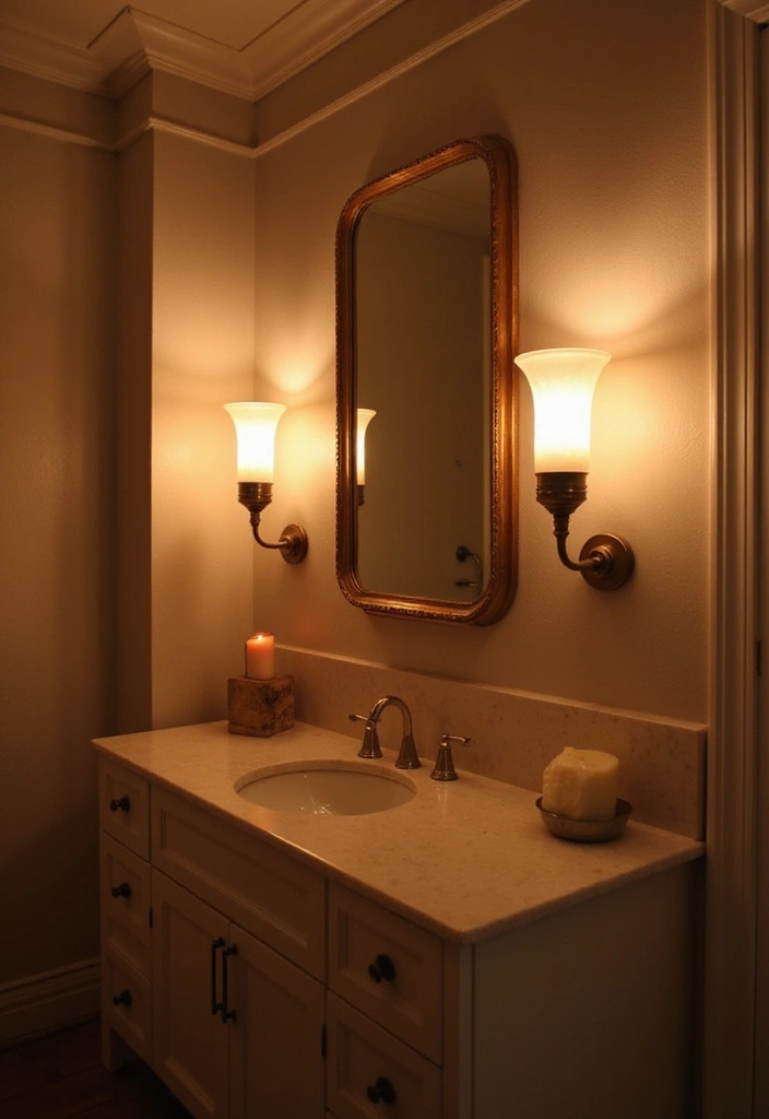 ambient lighting for spa bathroom