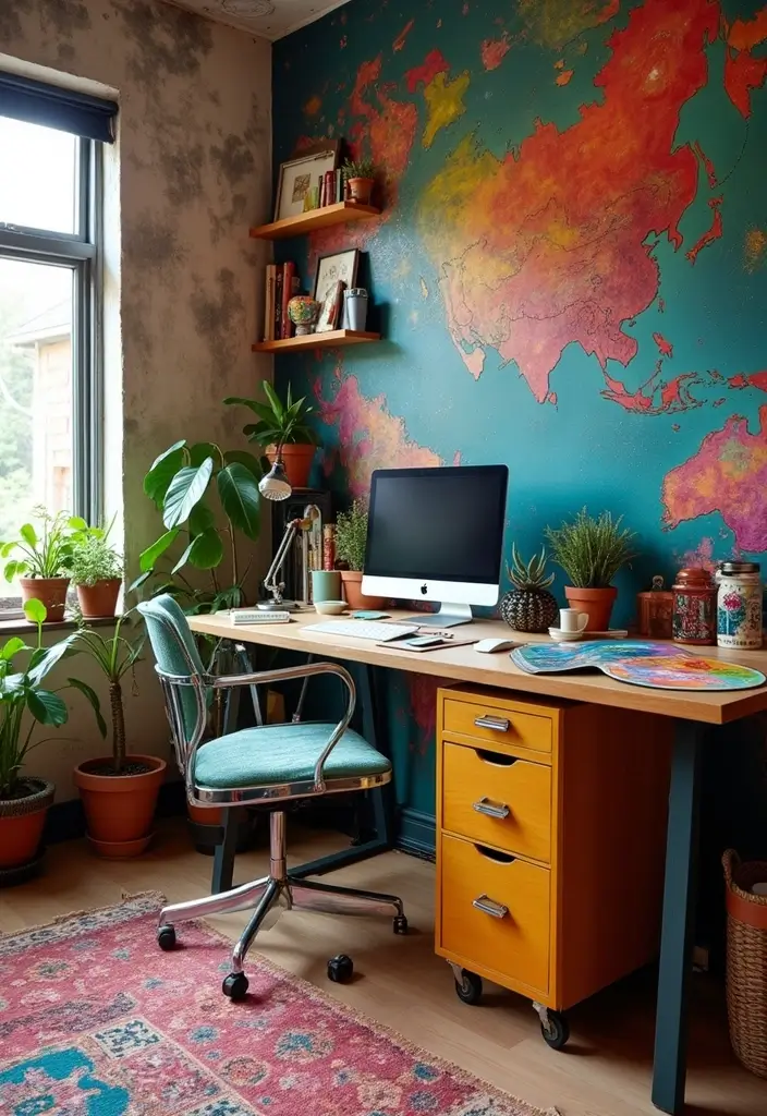 artistic dual home office desk inspiration