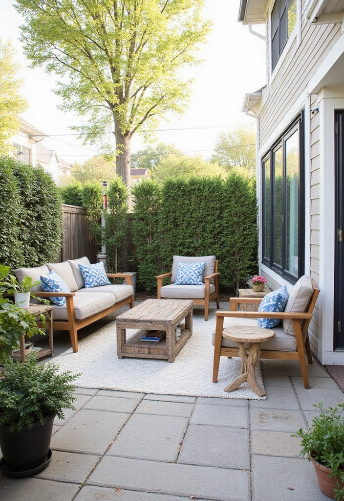 beautiful small patio styled on budget