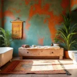 bohemian bathroom decor ideas on budget