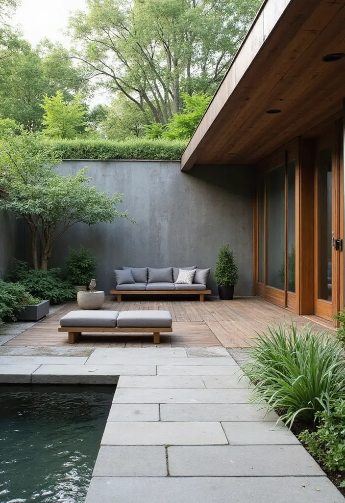 bohemian style garden deck decor