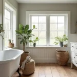 budget farmhouse bathroom decor ideas