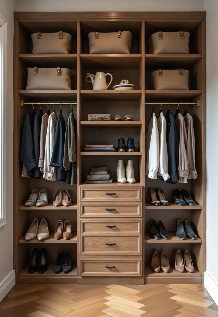 built in closet systems vertical