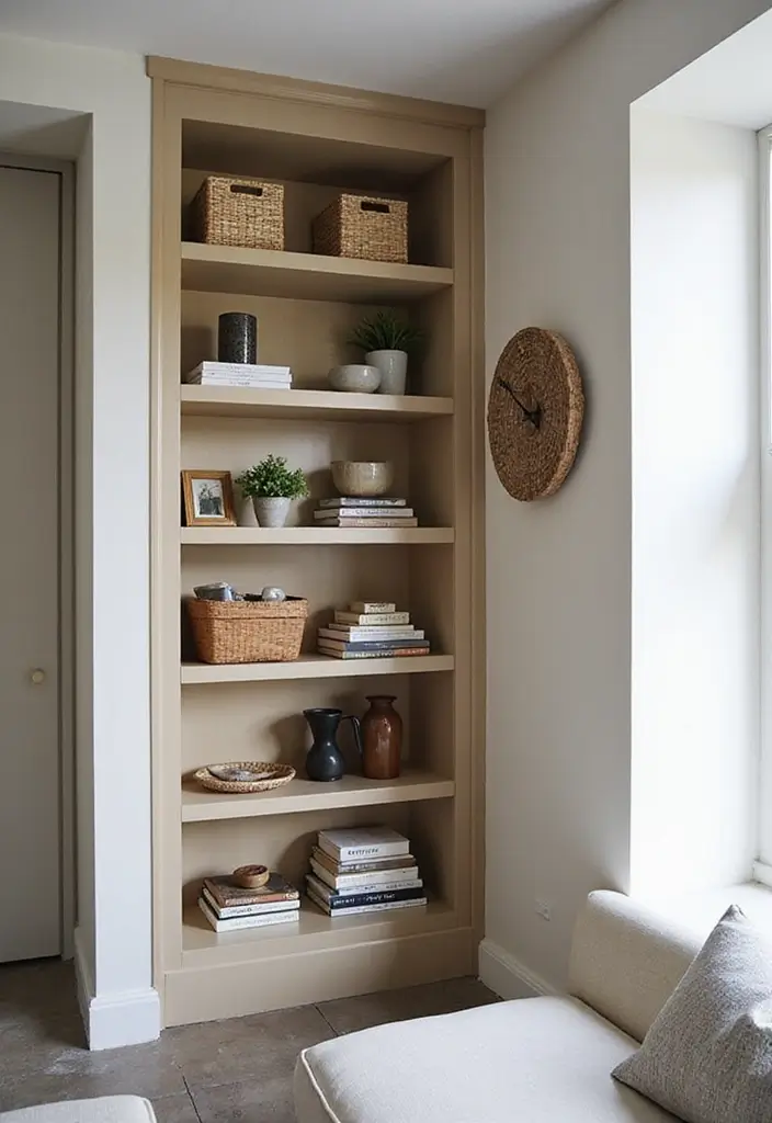 built in storage small apartment ideas