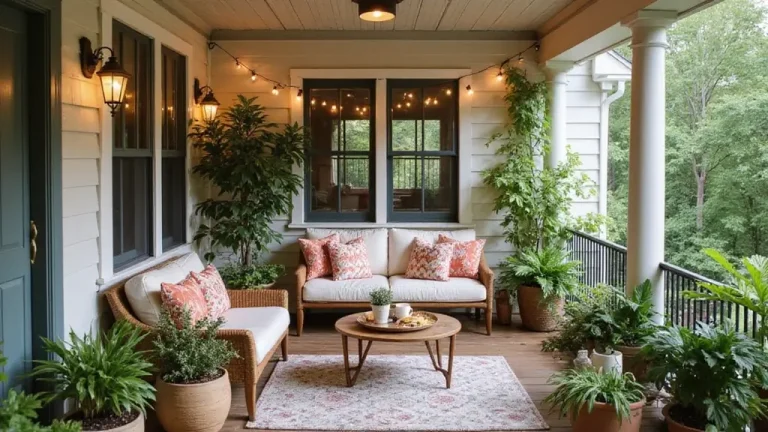 chic apartment porch stylish first impression