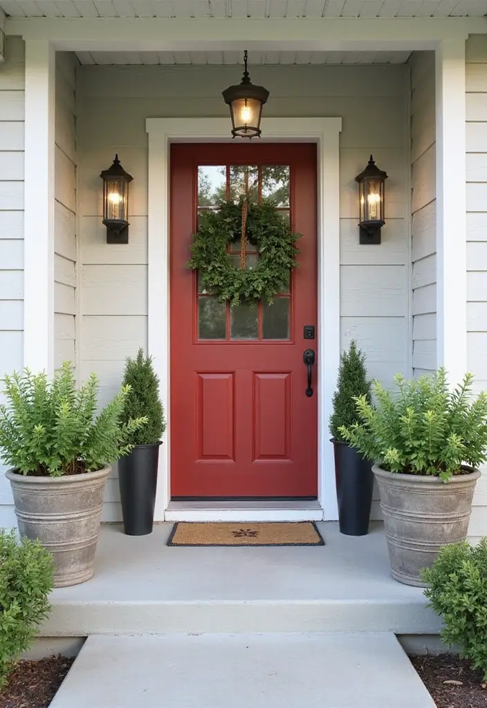 chic apartment porch welcoming first impression