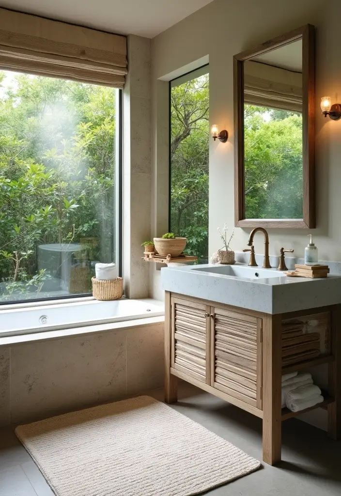 coastal outdoor shower retreat