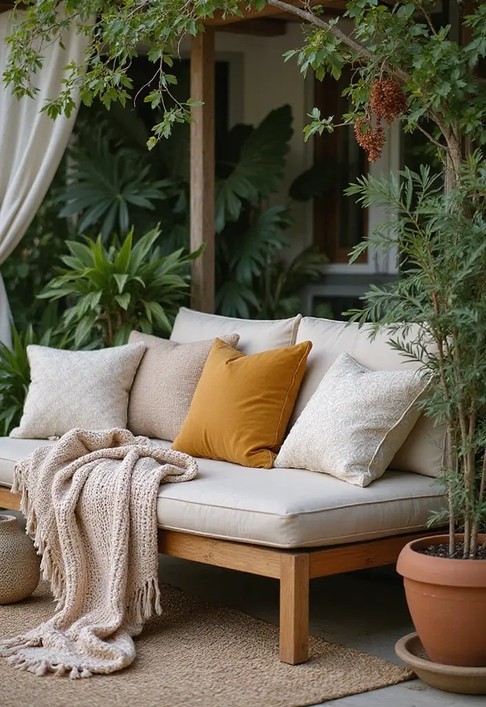 comfortable outdoor seating ideas patio