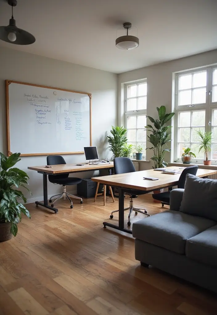 creative collaboration dual office desk