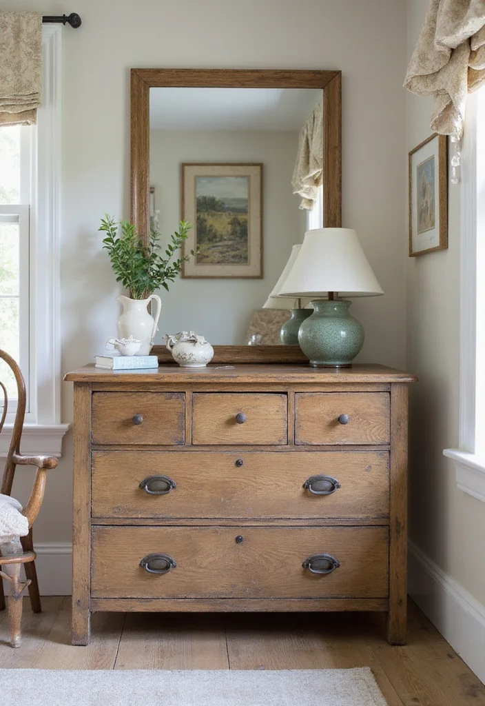 distressed wood furniture rustic cottage bedroom