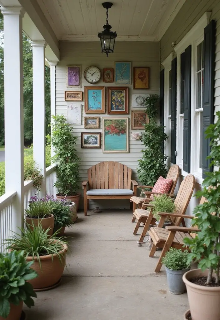 diy art apartment porch wall decor