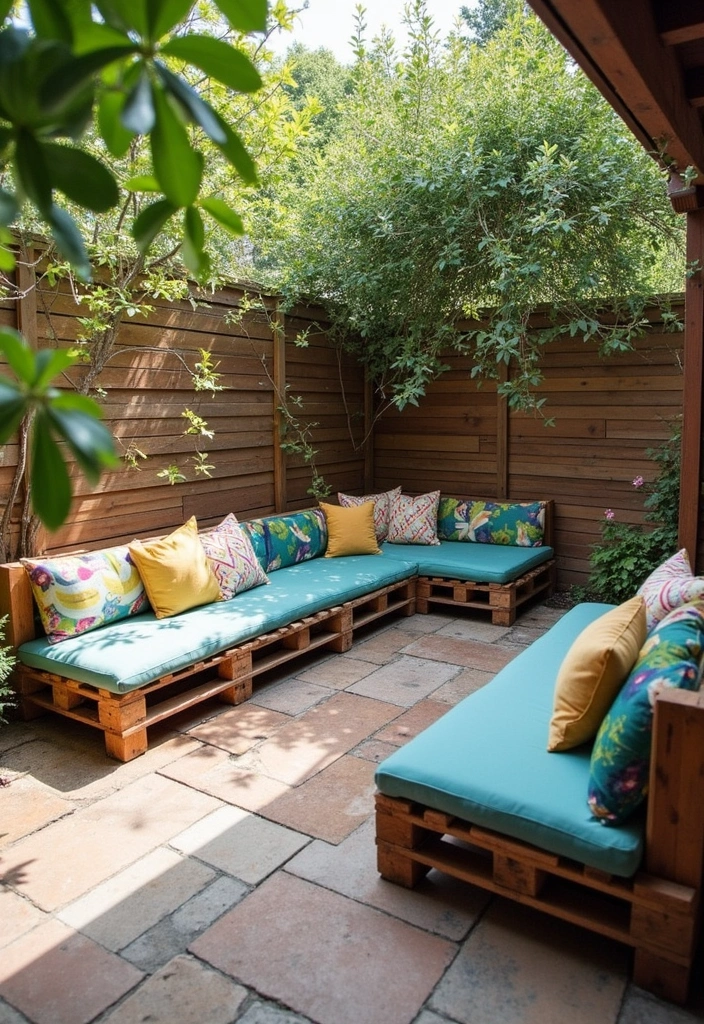 diy pallet seating for outdoor patio