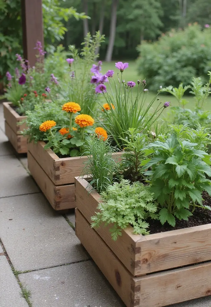 diy wooden planter boxes for patio
