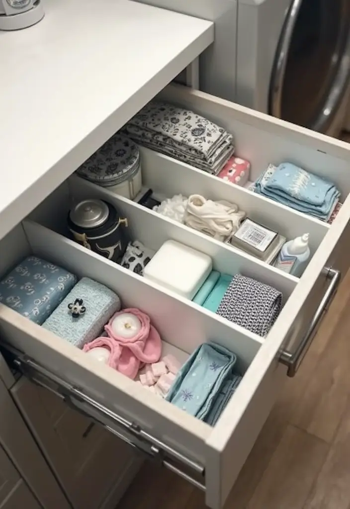 drawer dividers laundry essentials storage