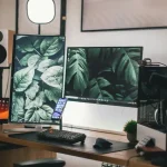 dual monitor setup home office ideas