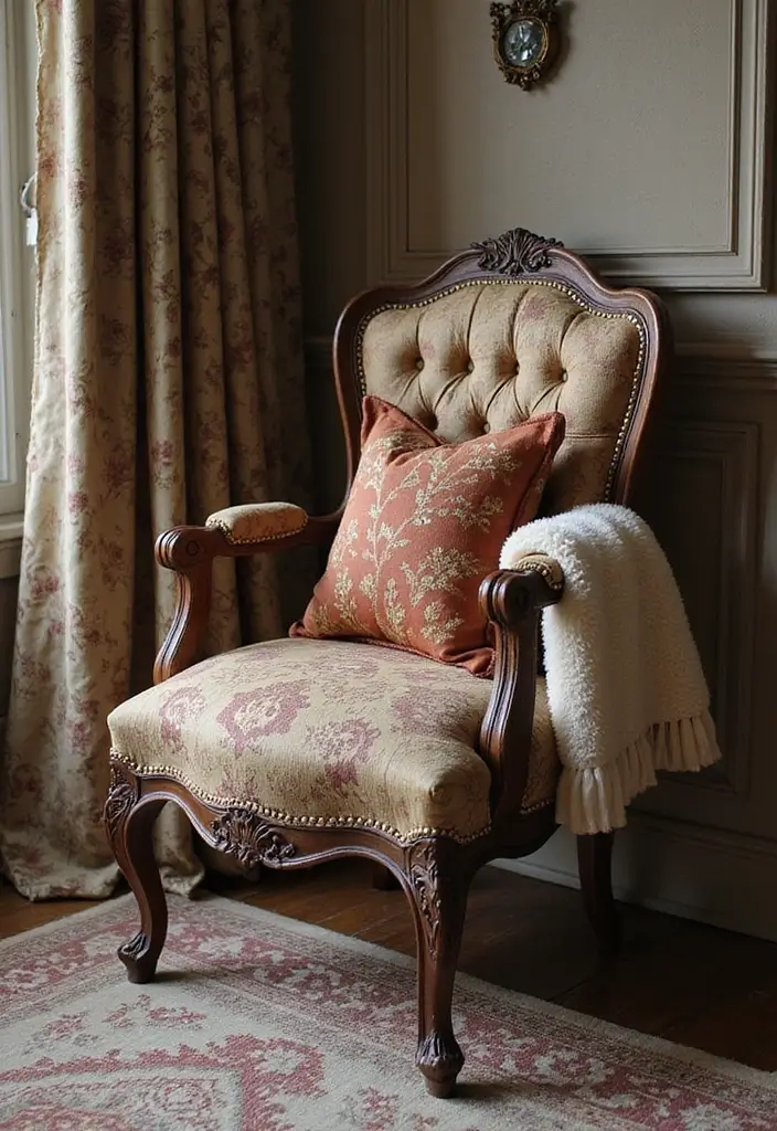 elegant vintage office chair girly