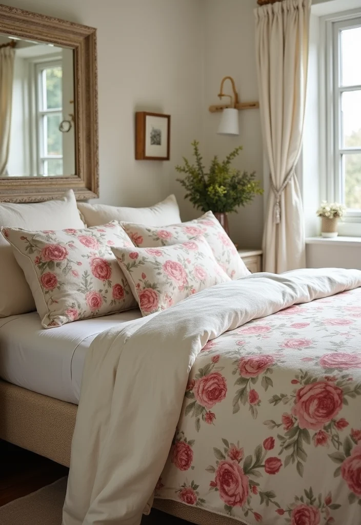 floral bedding classic english cottage bedroom