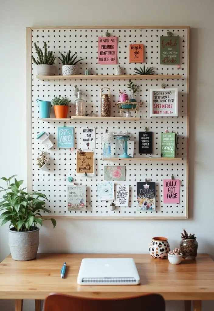 functional wall art office organization