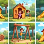 kids outdoor play area diy backyard playground setup