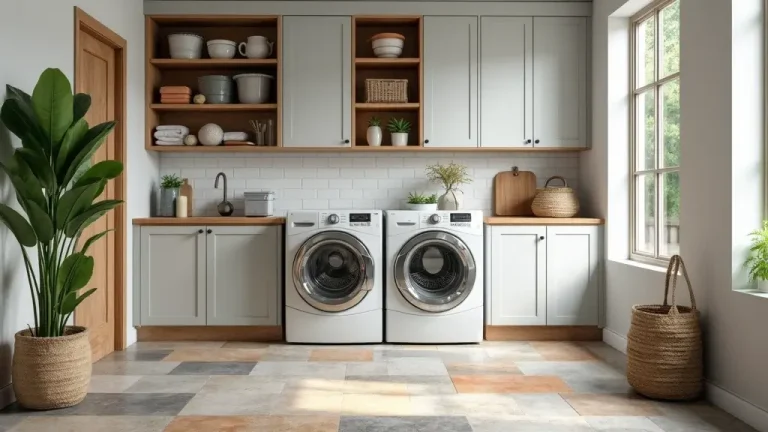 laundry room flooring matching home decor