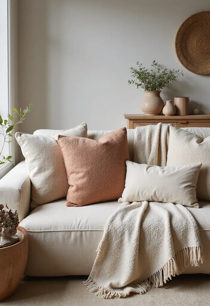 layer textures small apartment decor