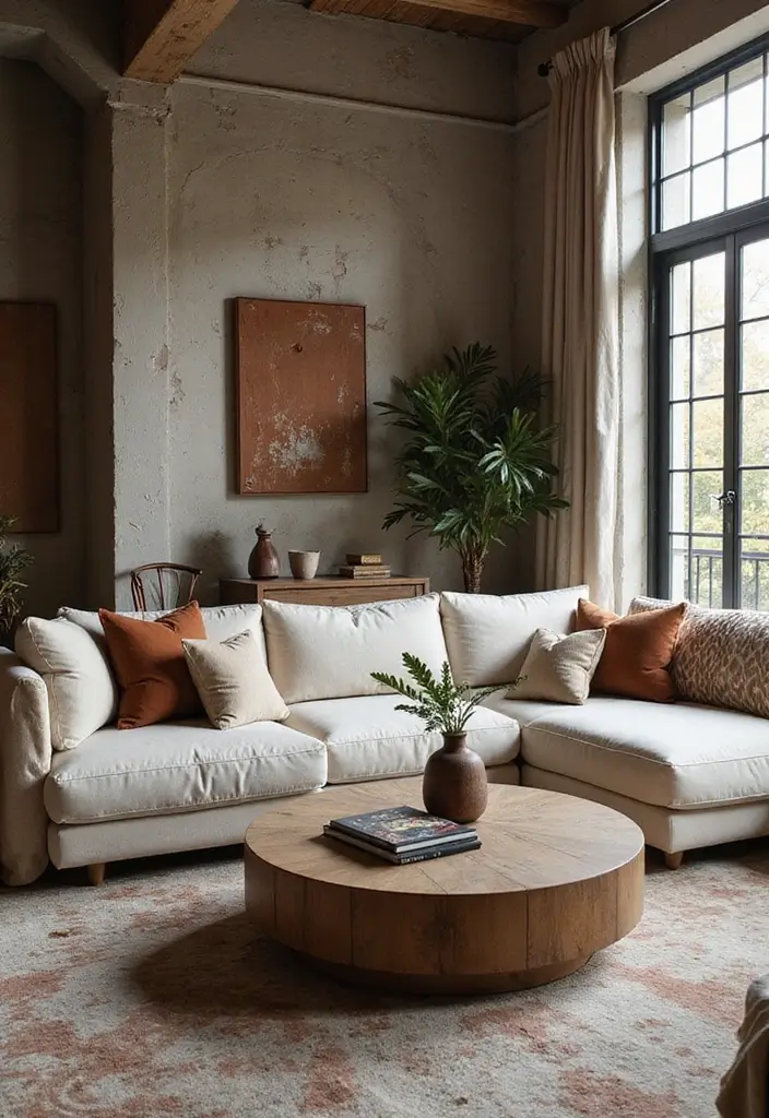 layered textures luxury small loft interior