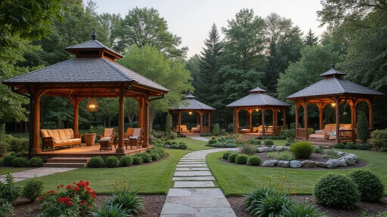 luxury outdoor gazebo ideas resort style setup