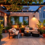 modern outdoor terrace ideas for city