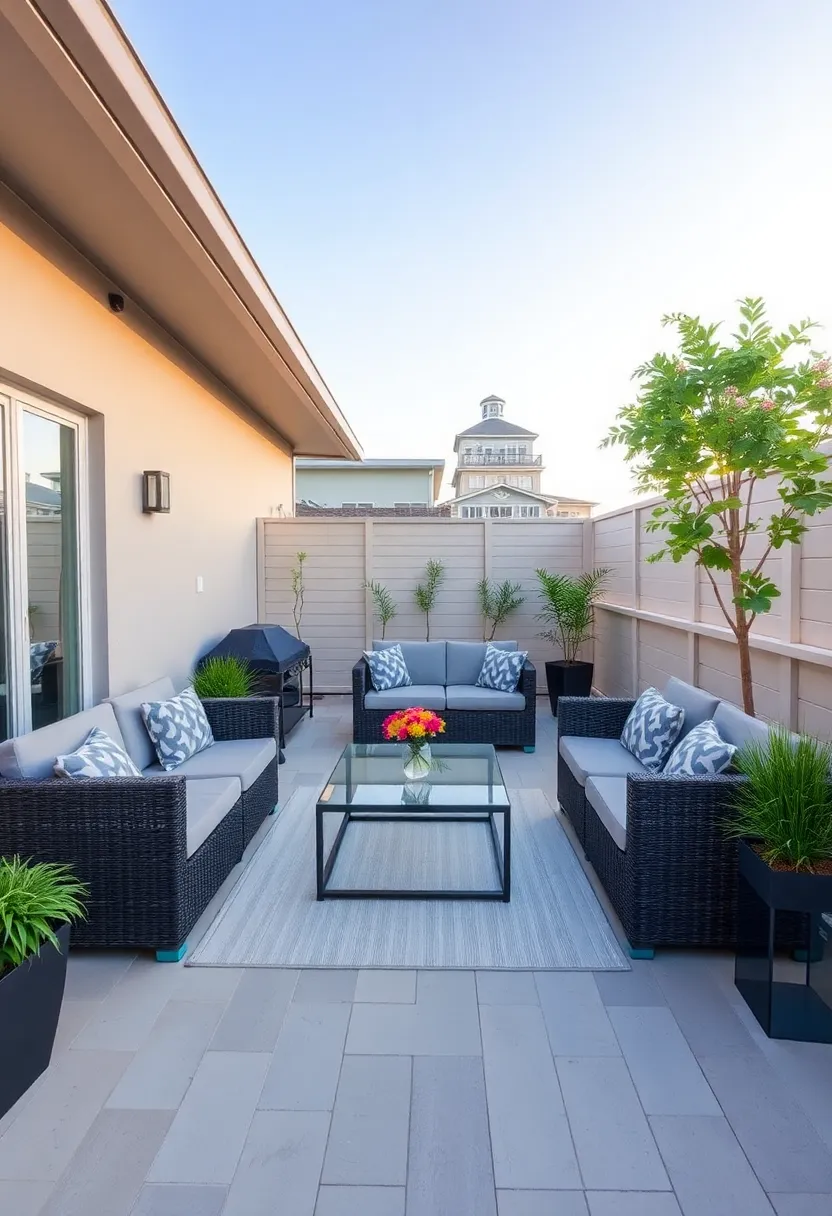 multifunctional furniture for small terraces