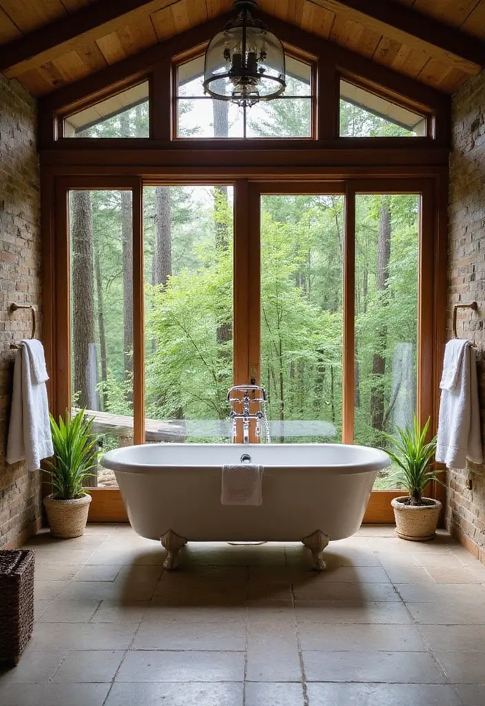 open air outdoor bathroom concept