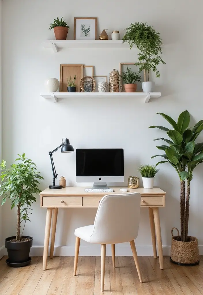 organized clutter free home office workspace
