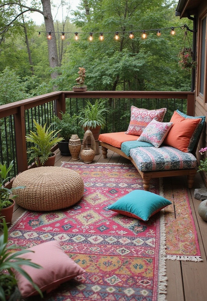 outdoor kitchen dining deck space