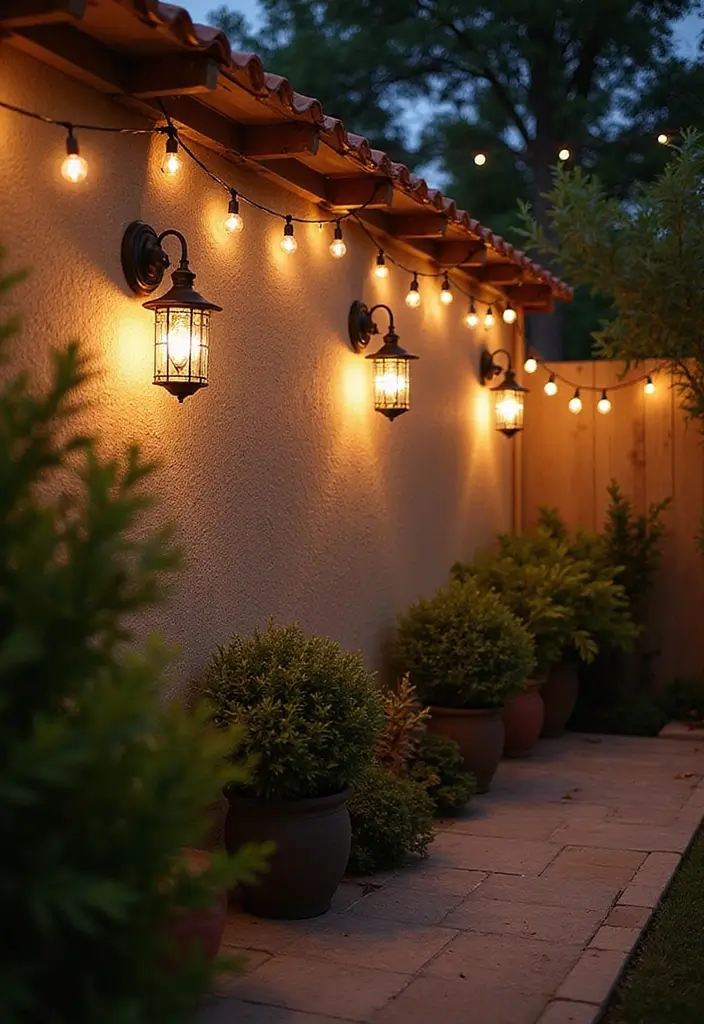 outdoor wall lighting design idea