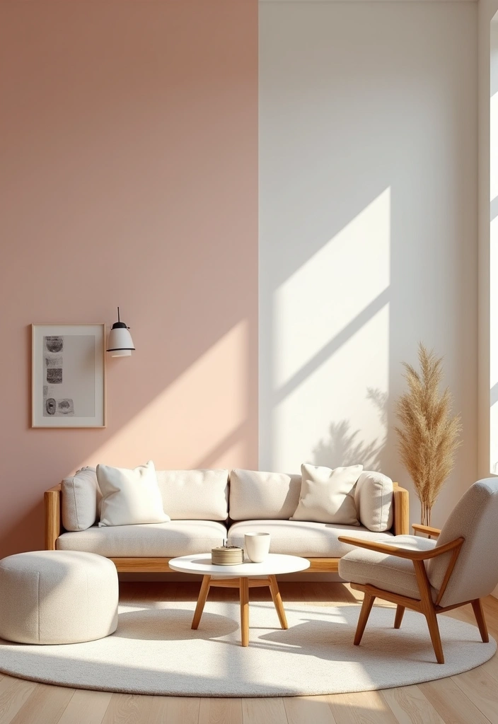 pastel colored walls soft apartment decor