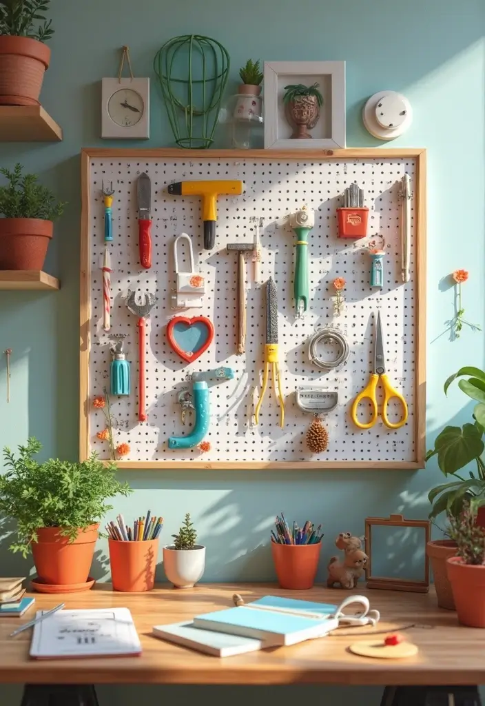 pegboards versatile vertical organization