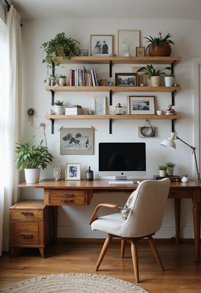 personalized dual home office desk setup
