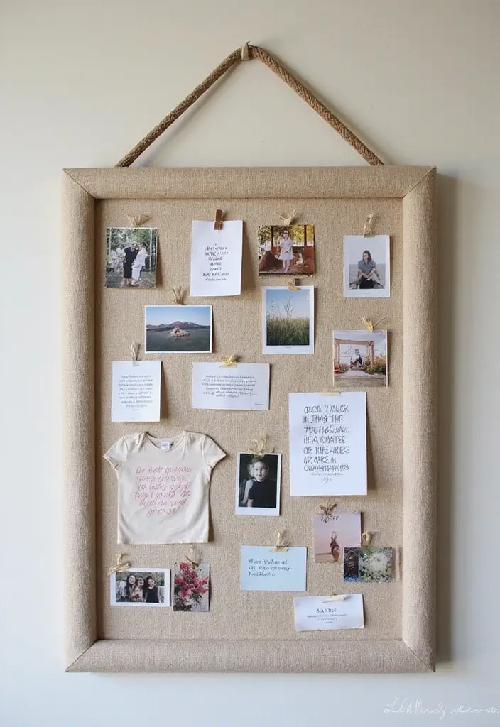 personalized pinboard vintage girly office