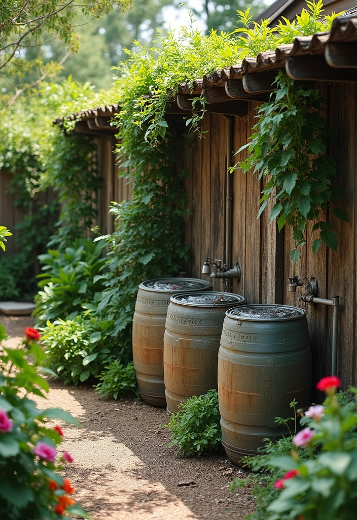 rainwater harvesting outdoor laundry system