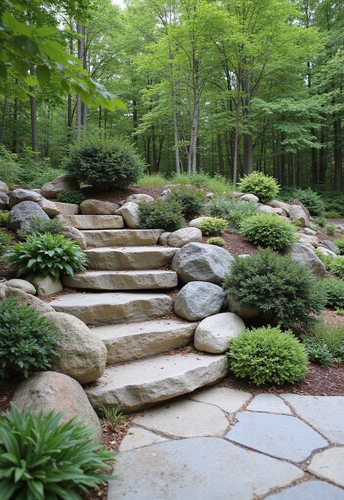 rock garden outdoor wall landscaping
