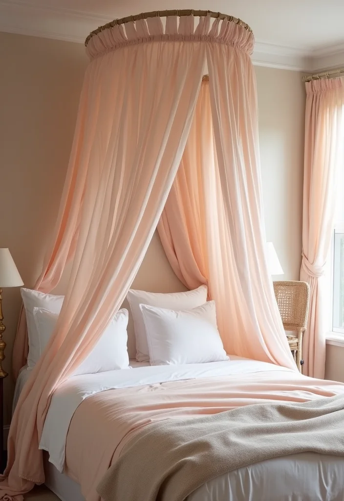 romantic canopy bed english cottage bedroom