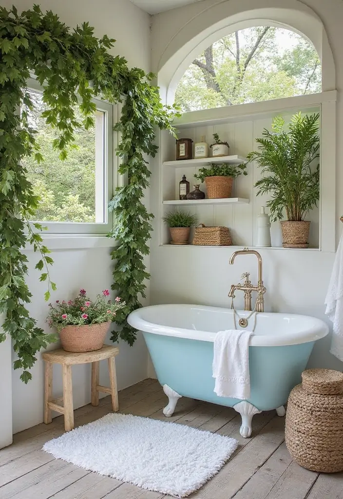 seasonal decor outdoor bathroom