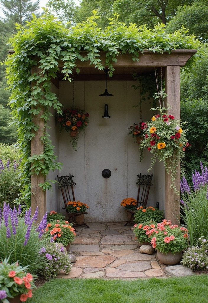 seasonal decor outdoor shower inspiration