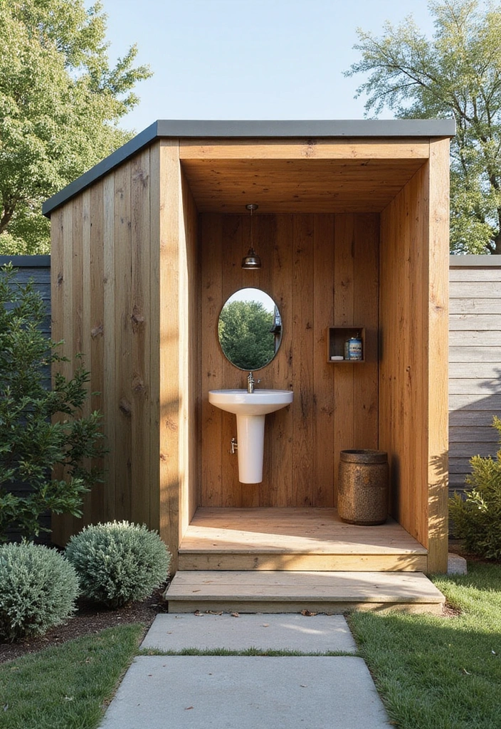 seasonal outdoor bathroom design ideas